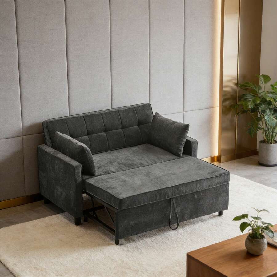 Sofas & Couches - Antique Black + Foam + 2 Seat - View 1