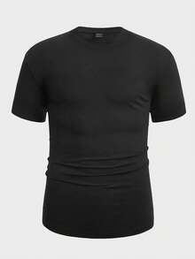 Manfinity LEGND Graphic T-Shirt For Men With Butterfly And Slogan - Black - View 2