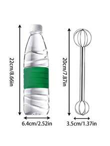1 Piece Stainless Steel Miso Stirrer, Household Double-Ended Manual Cream Whisk, Miso Stirrer, Egg Liquid Mixing Sauce Whisk, Double-Ended Device, Coffee Flosser, Milk Stirrer, Kitchen Creative Baking Tools, Kitchen Small Tools, Egg Beater, Can Be Used To Stir Eggs, Milk, Coffee, Powder Suitable For Restaurant, Kitchen. - Multicolor - View 10