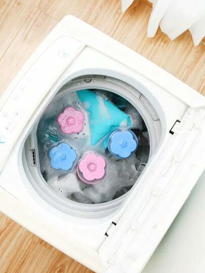 1/2/4 piezas Filtro de red de PP para lavadora, Eliminador de pelusa de malla redonda, Universal para limpieza de lavadora, Herramienta de absorción de residuos flotantes