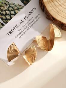 Yanxyad Clip On Earrings For Women Statement Clip On Earrings, Gold Plated Large Geometric Clip Earrings Square Rectangle Round Clip Dangle Earrings Non Pierced Earrings Set - Gold - View 11