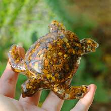 1/3pcs Crystal Resin Big Sea Turtle, DIY Jewelry Decoration, Decorative Collection, Holiday Party, Indoor, Garden Decor, Beach Party, Statue Aquarium, Best Holiday Gift - Crystal Resin Giant Turtle - View 13