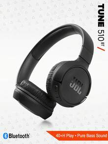 JBL Tune 510BT On-Ear Wireless Bluetooth Headphones With Up To 40 Hours Battery, Lightweight, Multi-Point Connection, Microphone For Call, Foldable, Comfortable, Android And IOS Compatible - Black - View 9