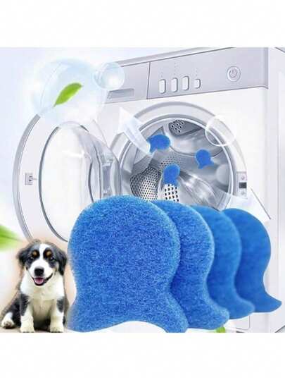 4/8/16pcs Reusable Pet Hair Remover Balls, Effectively Removes Pet Hair From Clothes And Fabrics In Washing Machine, Essential Laundry Room Accessory