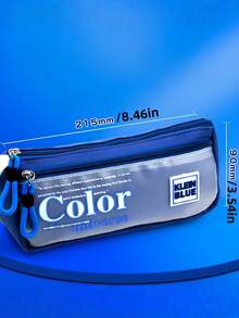 1个大容量铅笔盒，时尚文具盒 - 彩色 - 查看 2