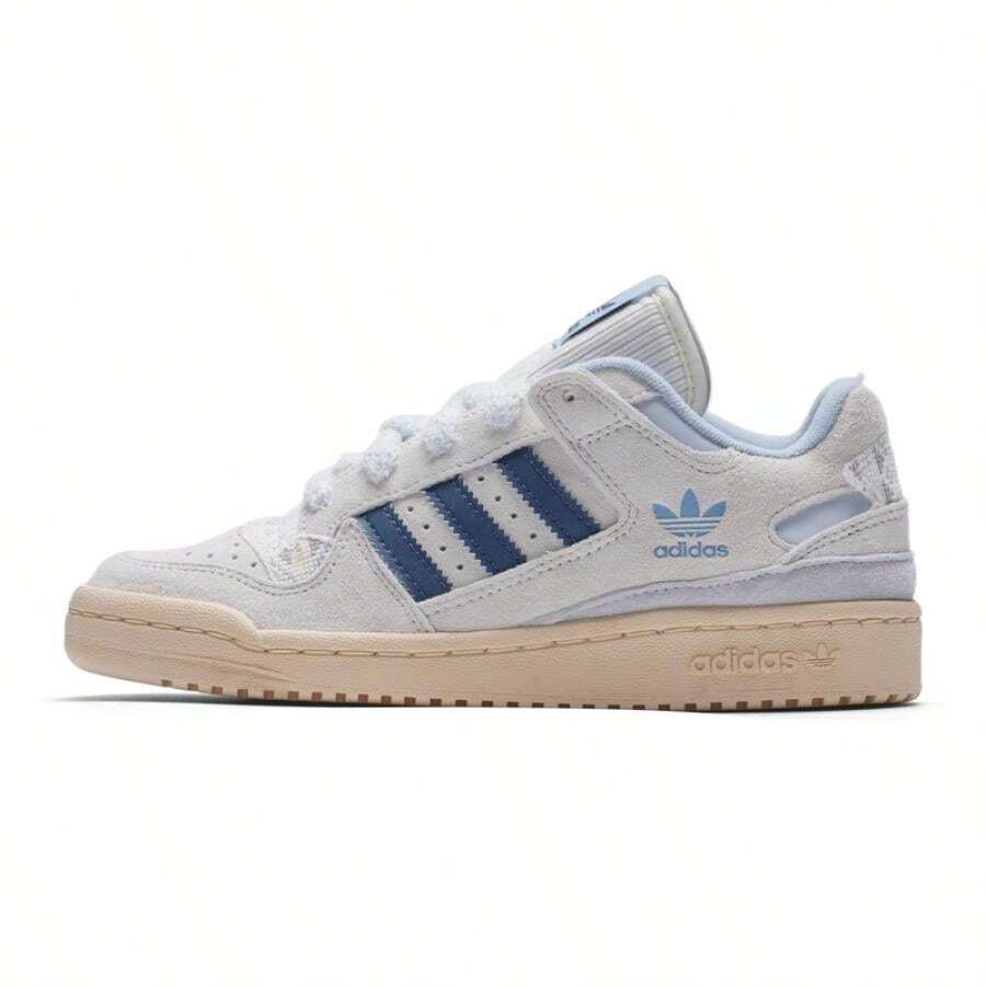 Adidas Women's FORUM LOW CL W Casual Sneakers, Lightweight And Comfortable Daily Wear KJ4299 - Grayish White/light Blue/soft Ink Blue - View 1