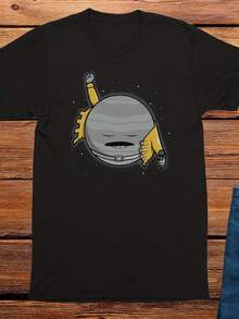 Freddy Mercury Planet Adults Uni T-Shirt, Graphic Tee, Novelty, 's Comedy T-Shirt, Birthday T-Shirt, Black T-Shirt - Style 24 - View 1