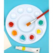 Rackii 10pcs Plastic Paint Palette Trays - Reusable Artist Palettes For Oil, Acrylic & Watercolor Painting, Perfect Paint Holder Trays For Studios, Classes & Birthday Painting Parties - / - View 6
