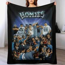 Homies Party Classic . Throw Blanket Stuffed Blankets Designer Blankets - trắng - Xem 1