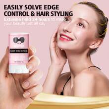 GOIPLE Hair Wax, Shapes Baby Bangs, Long-Lasting Hold, Solid Hair Wax, Comes With Adjustable Headband And Brush - G-80 Strawberry-16floral-5pcs - View 8