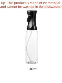 1pc 200ml/300ml/500ml Refillable Fine Mist Spray Bottle With Atomizer Pump, Suitable For Kitchen, Living Room, Bathroom, Garden - White - View 14