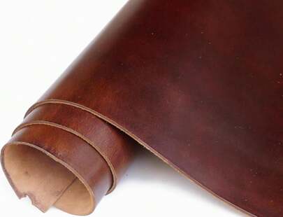 Jeereal Full Grain Tooling Leather Sheets 3.6-4.0mm (9-10oz) Thick Cowhide Leather Pieces Square For Crafts Heavy Weight (Oil-Waxed Dark Brown 12"X24")