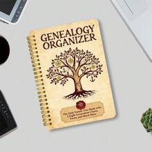 Sổ tay ghi chép gia phả - Kích thước 13.97x21.08cm (A5), 45 trang, kèm biểu đồ phả hệ và giấy viết trơn - Dễ mang theo để ghi chép biểu đồ gia phả, lý tưởng cho các nhà nghiên cứu gia phả và người lưu giữ cây gia đình - Thích hợp làm quà tặng cho bạn bè và gia đình. - Nhiều màu - Xem 7