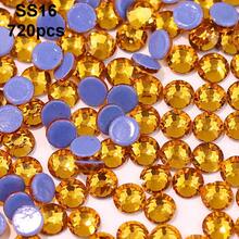 SS6 2mm-SS12 3mm，1440颗/包；SS16 4mm，720颗/包；SS20 4.8mm，360颗/包；SS30 6.4mm，288颗/包；圆形平底玻璃水晶水钻，多色水晶宝石，DMC热熔珠，适用于DIY美甲、服装、包包、鞋子、工艺品、闪亮美甲贴纸装饰