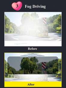 二合一日夜两用偏光PC材质汽车遮阳板延长器，防眩光，保护眼睛免受阳光眩光、紫外线和雾气的伤害，通用型，适用于轿车、SUV、卡车等多种车型。 - A - 查看 7