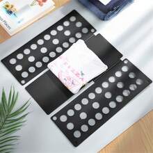 A Creative And Durable Lazy Folding Board For Clothes, Featuring An Easy Flip Design For Efficient Storage. This Durable Folding Board Simplifies The Process Of Folding Clothes, Making It More Convenient And Stylish. It Saves Space With A Hanger For - Multicolor - View 10