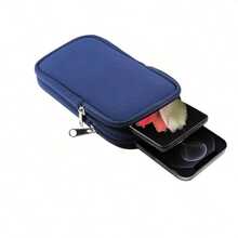 Diving Material Mobile Wallet New Zipper Double Layer Waist Bag Multi Functional Zipper Storage Bag - Polychromatic - View 3