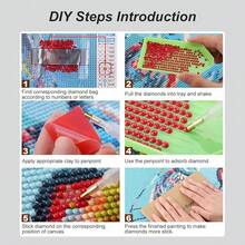 Cat Diamond Painting Kit For Adults, 5D Forest Cat Diamond Art For Beginners - DIY Full Diamond Dot Gem Art Painting, Suitable Gifts And Home Wall Decoration Crafts, 12x12Inch - 六類線 - 查看 8