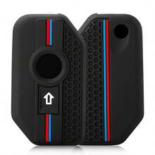 适用于宝马 R1250GS/R1200GS/C400GT/F750GS/F850GS/K1600B/K1600GT/R1200RS/R1200RT/F900R/F900XR 摩托车钥匙套 - 高强度硅胶钥匙套，带钥匙孔，车辆安全 - 黑色的- - 查看 5