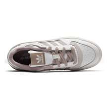 Adidas 男士女士板鞋FORUM LOW CL輕便舒適戶外休閒運動板鞋JQ1536 - 白色/影跡卡其棕 - 查看 6