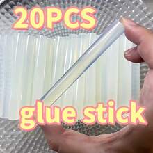 10pcs/20pcs/40pcs 11mm*100mm High Viscosity Hot Melt Glue Sticks, Suitable For Christmas Decorations, Gift Box Making, DIY Crafts, Art Repair And Quick Fixing, Home & Office, Fabric, Glass, Metal, Multi-Purpose Adhesive Sticks, Ideal For DIY Enthusiasts And Workshop - White - View 7