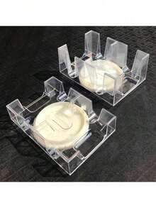 Cajas De Naipes De PláStico De 2 Barajas, Estuches De Portatarjetas Giratorios De 360 ​ ​     Grados Para Jugar Juegos De PóQuer - Doble piso - Ver 1