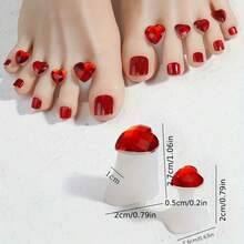 8 Silicone Petal Nail Separators - Black Petal Toe Separators, Women's Nail Care Tools, Daily DIY Design, Durable Stickers - 白色珍珠 - 查看 9