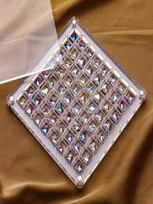 1 hộp acrylic 36 ngăn, hộp đựng đá acrylic trang trí móng tay, hộp trưng bày trang sức móng tay trong suốt, khóa từ tính, quà tặng cho ngày Valentine, phụ nữ, ngày lễ. - trắng - Xem 11