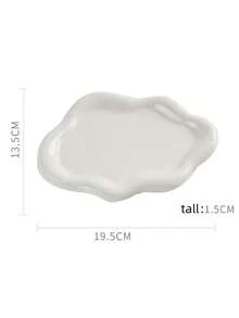 1pc Minimalist Multi-Function Jewelry Storage Tray, Jewelry Tray Storage , Makeup Room Decor, Room Decor - White - View 9