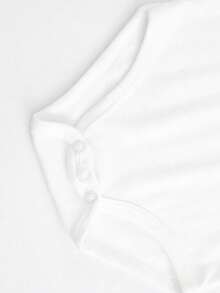 Disney Baby Clothing, Newborn  - Unisex - Disney Stitch Bye And Heart Cartoon Print - Crawling And Toddling Set - Summer Outdoor Casual Crewneck Crawling Coverall With Triangle Hem Design - Summer Essential - Playful And Fun - Adorably Cute - Perfect Holiday Gift For Infants And Toddlers - trắng - Xem 4