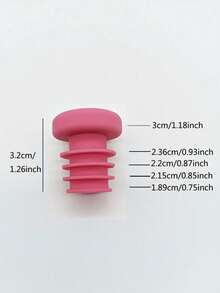 Silicone Bottle Stoppers, Leak-Proof, Durable, Threaded Silicone Sealing Caps, Available In Multiple Colors, Reusable, Suitable For Kitchen, Dining And Bar Accessories - Multicolor - View 3