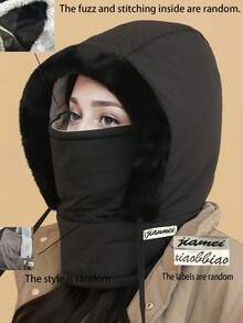 1顶女士纯色防水休闲可爱优雅波西米亚风抓绒保暖冬帽，男女通用秋季多功能耳罩帽，适合日常外出、滑雪、骑行 - 多色 - 查看 16