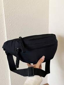 大容量尼龙胸包/腰包，适合日常使用、运动、跑步、旅行、休闲，男女通用，手机腰包品牌，日系极简轻便单肩背包，女士休闲运动斜挎包，男士尼龙休闲极简胸包，运动腰包，男女通用通勤户外多功能单肩斜挎包，情人节礼物，节日礼物，送给朋友的最佳礼物 - 彩色 - 查看 12