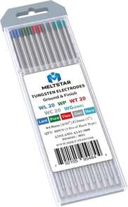 Meltstar TIG Welding Tungsten Electrodes Combination Settings Pure Cerium Lanthanated Rare Earth Blend Tungsten Electrodes MIX 5\/32 * 7 - ColorG - 查看 2
