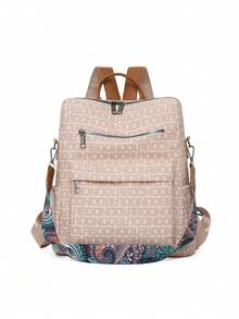 Bolso de mano de alta calidad con un solo hombro y diagonal cruzado, estilo chic de viaje para mujeres - Blanco - Ver 3