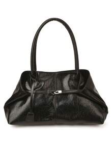 BAILEE Ein stilvoller, lässiger, einfarbiger PU-Handtaschen mit einem einzigartigen halb gefalteten Schnallenentwurf. Er bietet ausreichend Platz zum Verstauen von Gegenständen wie Telefonen und Lippenstiften. Er kann in der Hand getragen oder über eine Schulter gehängt werden. Er ist perfekt für den täglichen Weg zur Arbeit, Reisen, Modekleidung und als Geschenk für Freunde und Freundinnen. - Verschiedenfarbig - Übersicht 14