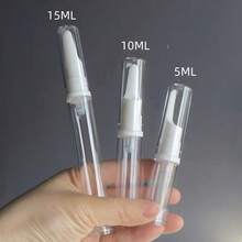 15ml Portable Leak-Proof Refillable Foundation Bottle, Flat Nozzle Design, Sterile Sealed, Convenient And Precise Application - Clear - View 7