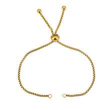 Ahknormailcui 2pcs Stainless Steel Heart Beading Decorate Roller Bracelet Chain With Positioning Bead For Making Bracelets Layered Bracelets Valentine's Day Gift,18K Gold Plated Adjustable BL Cable Chain For DIY Jewelry Making Extension Chains - Bracelet - View 8