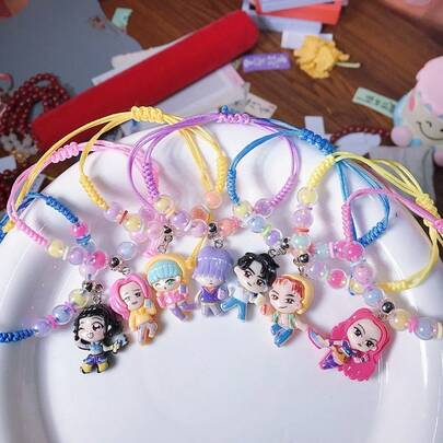 K-POP Witch Hunt Girl Group Lumi Impression Bracelet, Korean Star Lumi Movie Same Style Peripheral, Unique Design Bracelet, Cute Cartoon Bracelet, Birthday And Holiday Accessory, Gift