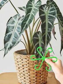 4/8pcs Plastic Plant Support Anti-Tip Bracket, Foldable Hydroponic Flower Stem Fixer, Garden Plant Support - Collapsible Rack - View 7