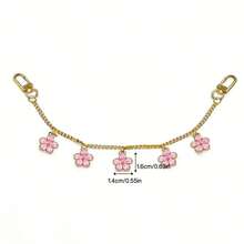 1 قطعة قلادة حقيبة بتصميم كلاسيكي أنيق بسلسلة معدنية مزينة بقلب وقلادة نجمية وردية، مناسبة لتزيين مختلف الحقائب والأمتعة، هدية مثالية للمناسبات، قلادة حقيبة نسائية - متعدد الألوان - مشاهدة 15