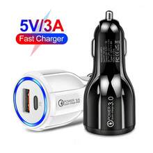 Cargador Auto Encendedor Usb Carga Rápida Qc3.0+pd Tipo C - A - Ver 6