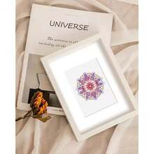 PeakLuv Mandala Small Diamond Painting Kits, 12 Pcs Mini Diamond Art Kits For Adults Beginners, 5D DIY Square Drill Diamond Dots, Quickly Finishable Flowers Gem Art For Home Wall Desktop Decor, 6X7in - MT034 - 查看 7