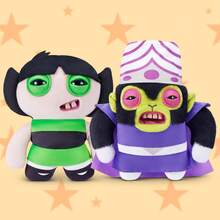 Spin Master FugglerxPowerpuff Girls Series Funny Ugly Monster, 9 Inch Collectible Plush Dolls, Official Genuine Buttercup/Bubbles/Blossom/Mojo, Stuffed Animal With Human-Like Teeth, Holiday Birthday Gift For Kids And Adults - Mojo - View 9