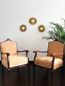 1pc/3pcs Set 25cm Nordic Sunflower Mirror, Bathroom Decor, Home Art Craft, Bedroom Wall Decoration, Best Gift For Birthday, Graduation, Home Decor, Back To School, Room Decoration, Study Supplies - Gold - View 9