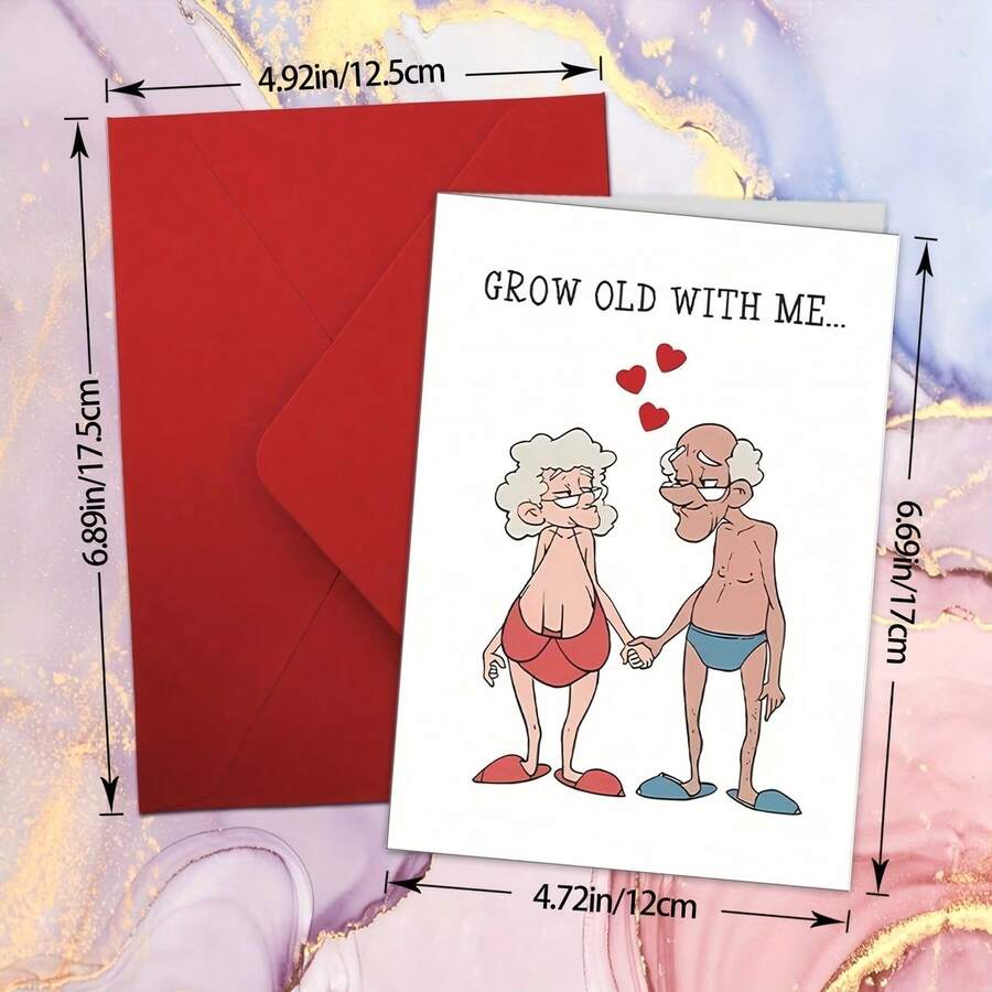 1pc, Funny Valentine's Day Cards For Your Husband Or Boyfriend, Best Decision You Ever Made, Ironic Valentine's Day Cards, Small Business Supplies, Thank You Cards, Birthday Gifts, Unusual Items - Multicolor - View 1