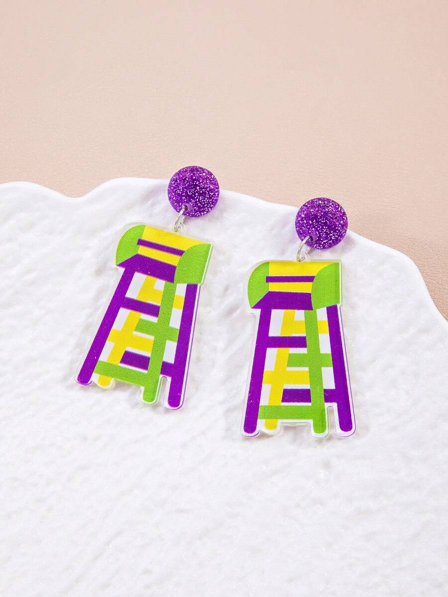 三件套嘉年华耳环，青少年时尚耳环