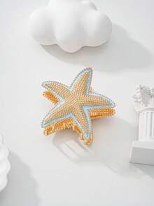Women's Zinc Alloy Starfish Hair Accessories, Cute Design Suitable For Beach Travel, Great Gift For Kids Elegant Hair Claws Fashion Claw Clip Casual Hair Clips - Multicolor - View 10