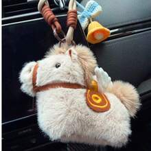 马年幸运符毛绒挂件，2026马年吉祥物小马玩偶，钥匙扣挂件，包包挂件，毛绒玩具，儿童玩偶挂件，节日礼物，生日礼物，新年礼物，派对礼品袋毛绒玩具，情人节礼物，毛绒玩具，女孩玩具，儿童玩具，男孩玩具，礼物