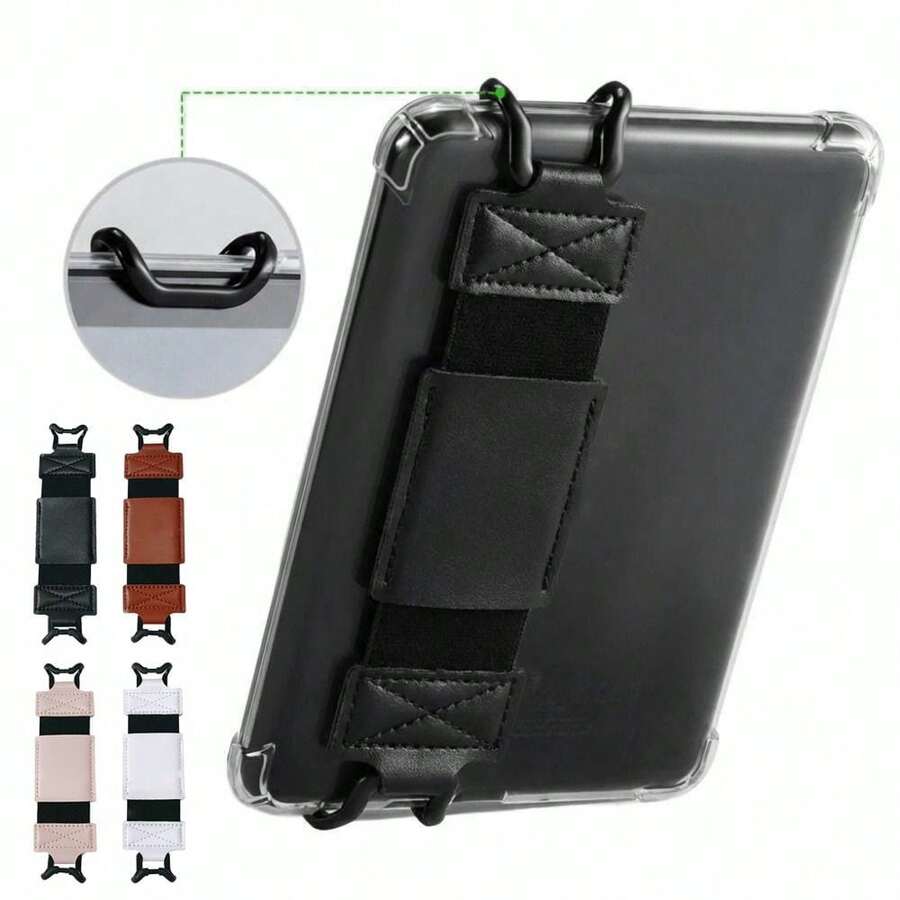 安全手带 多功能轻便指握式电子阅读器支架 适用于 6-8 英寸 Kindle/Kobo/Voyaga// 电子书平板电脑 高弹性 - 彩色 - 查看 1